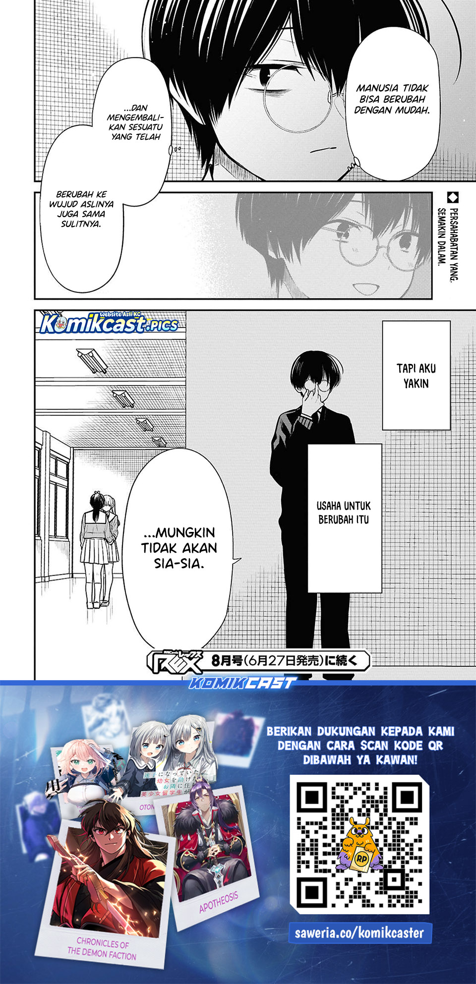 1-nen A-gumi no Monster Chapter 84 Bahasa Indonesia