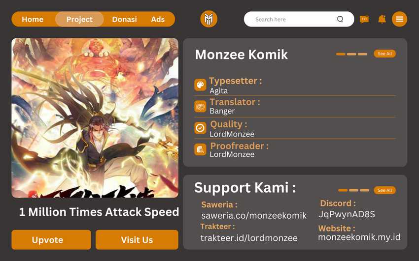 1 Million Times Attack Speed Chapter 68 Bahasa Indonesia