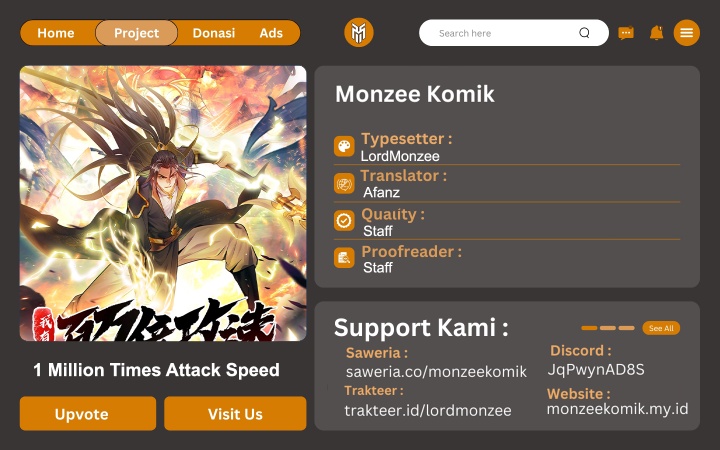 1 Million Times Attack Speed Chapter 105 Bahasa Indonesia