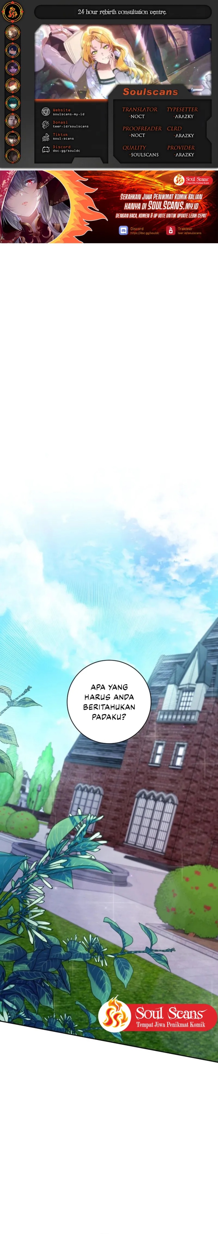 24-hour Rebirth Consultation Centre Chapter 12 Bahasa Indonesia