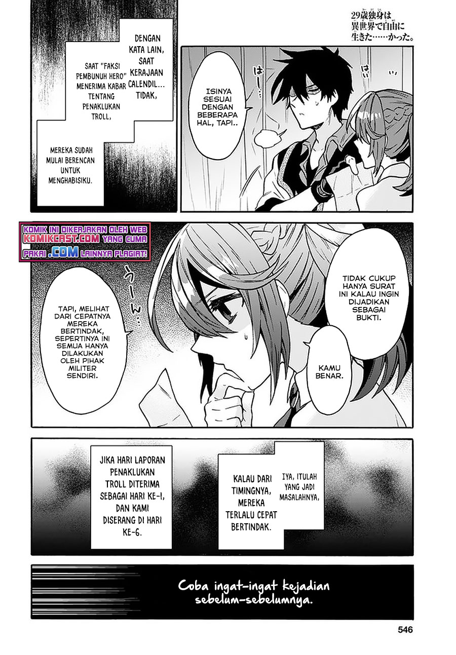 29-sai Dokushin wa Isekai de Jiyuu ni Ikita……katta Chapter 17 Bahasa Indonesia