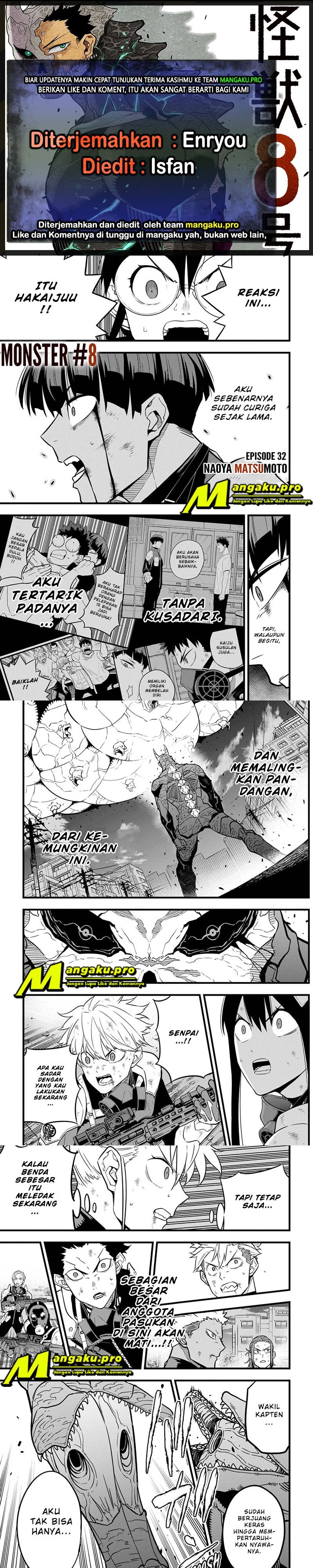 8Kaijuu Chapter 32 Bahasa Indonesia