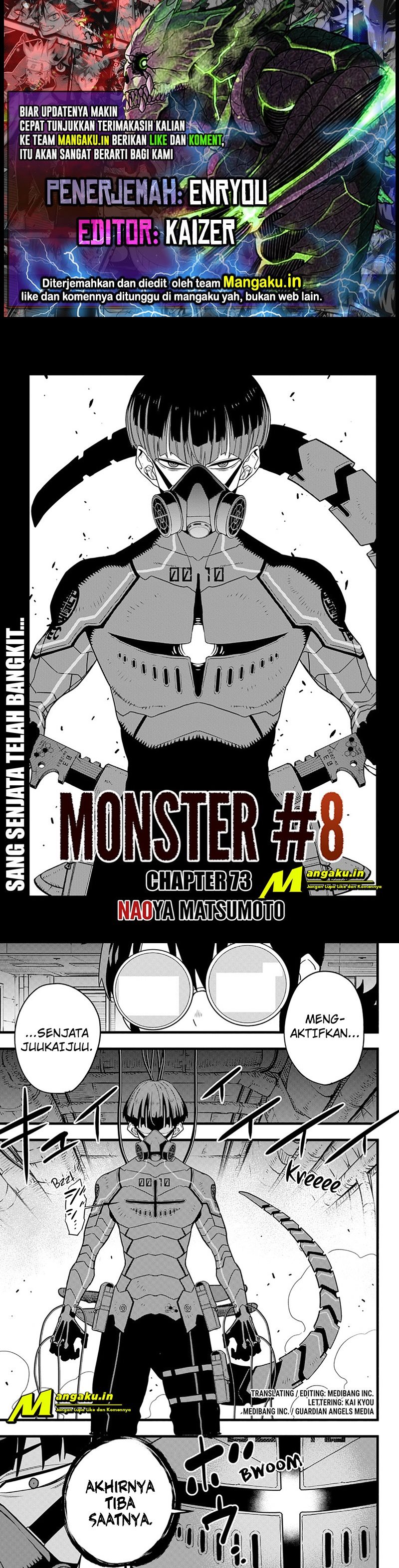 8Kaijuu Chapter 73 Bahasa Indonesia