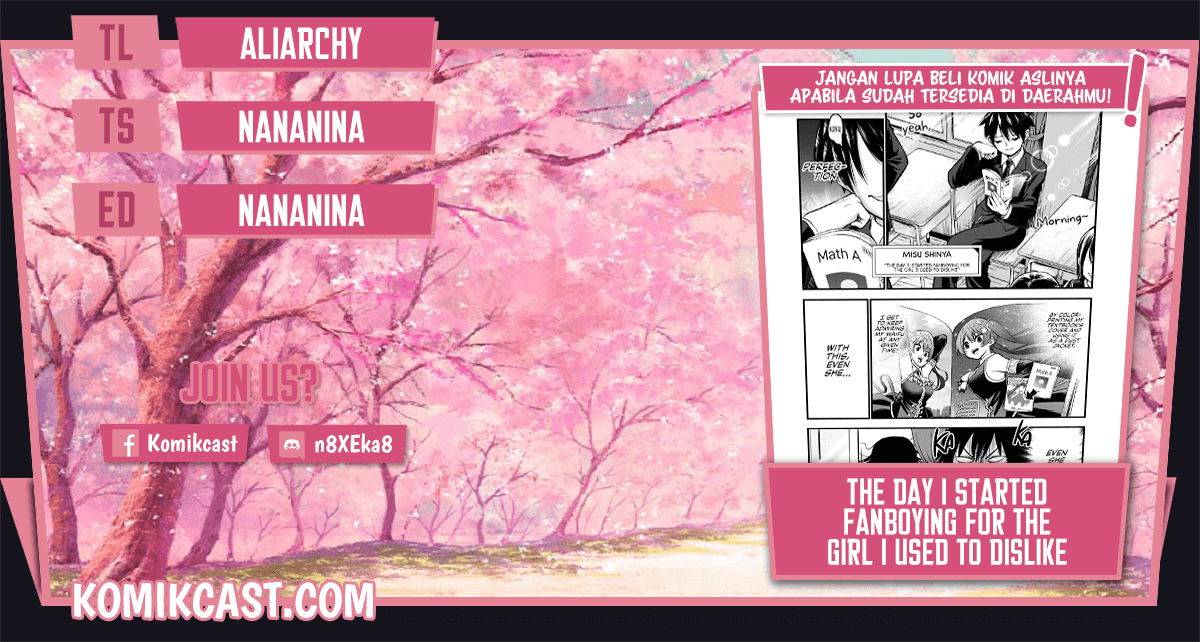 The Day I Started Fanboying for the Girl I Used to Dislike chapter 0