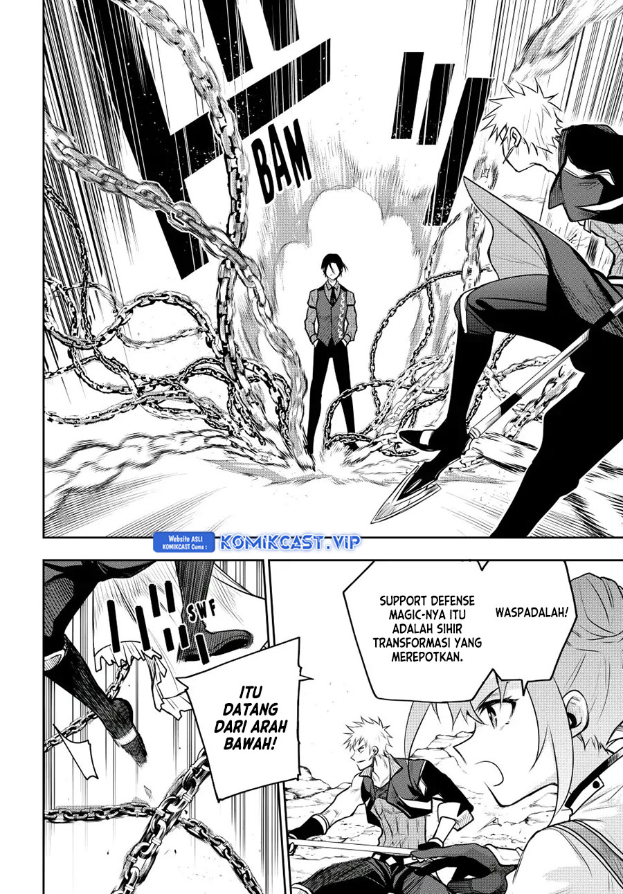 A Court Magician, Who Was Focused On Supportive Magic Because His Allies Were Too Weak, Aims To Become The Strongest After Being Banished Chapter 62 Bahasa Indonesia
