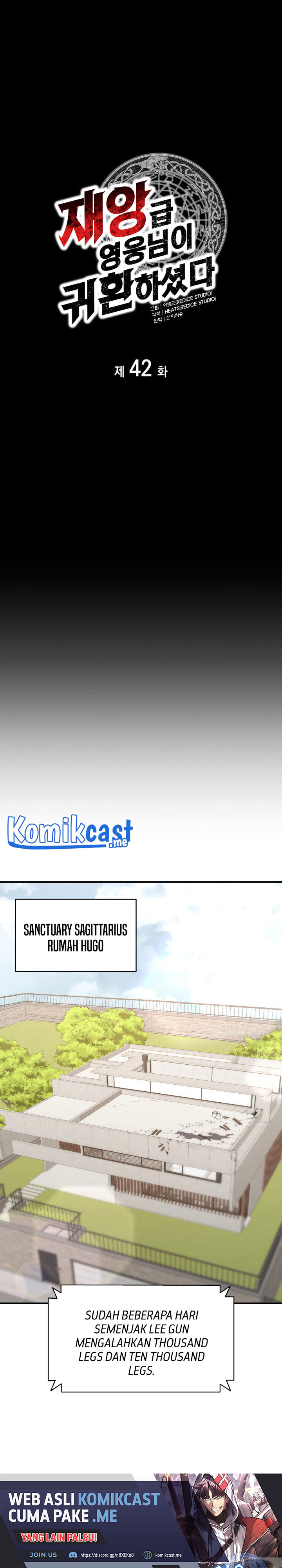 A Disaster-Class Hero Has Returned Chapter 42 Bahasa Indonesia