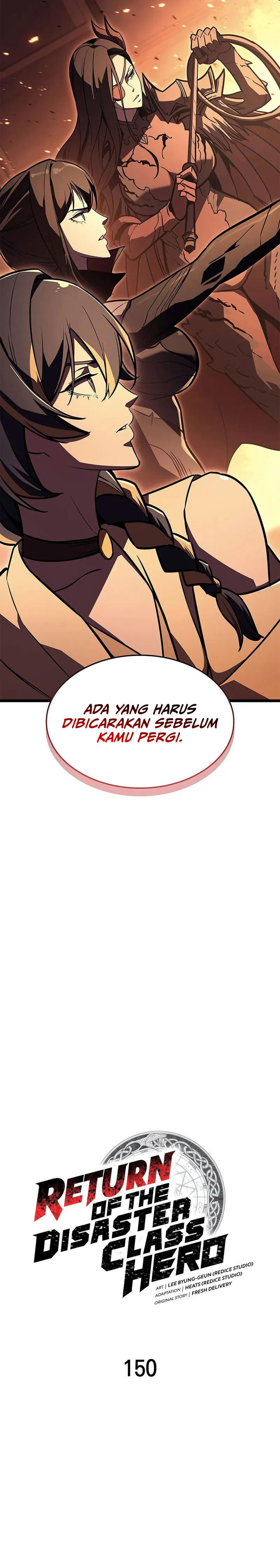 A Disaster-Class Hero Has Returned Chapter 150 Bahasa Indonesia