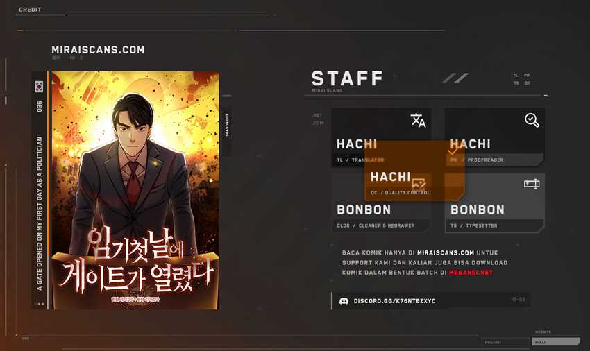 A Gate Opened On My First Day As A Politician Chapter 36 Bahasa Indonesia