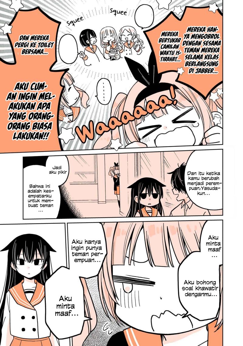 A Lazy Guy Woke Up as a Girl One Morning Chapter 08 Bahasa Indonesia