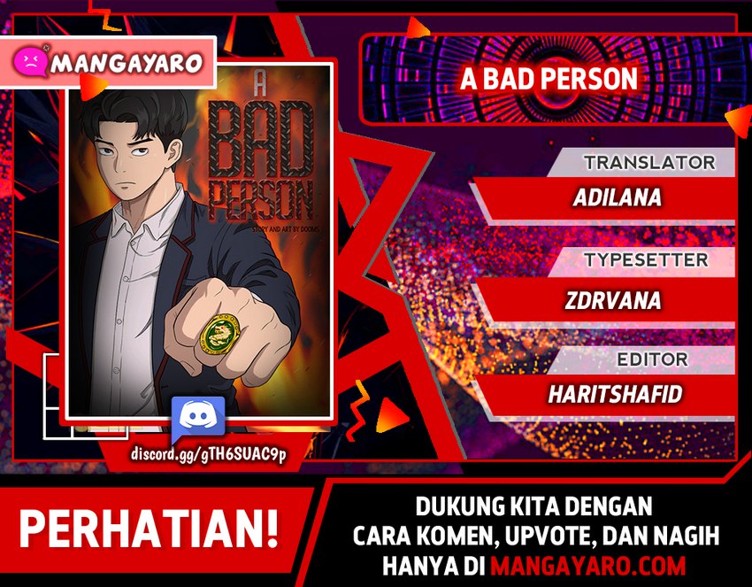 A Bad Person Chapter 32.1 Bahasa Indonesia