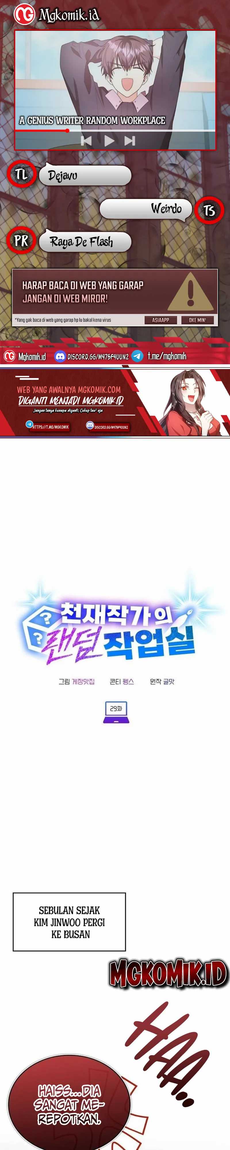 A Genius Writer’s Random Workplace Chapter 29 Bahasa Indonesia