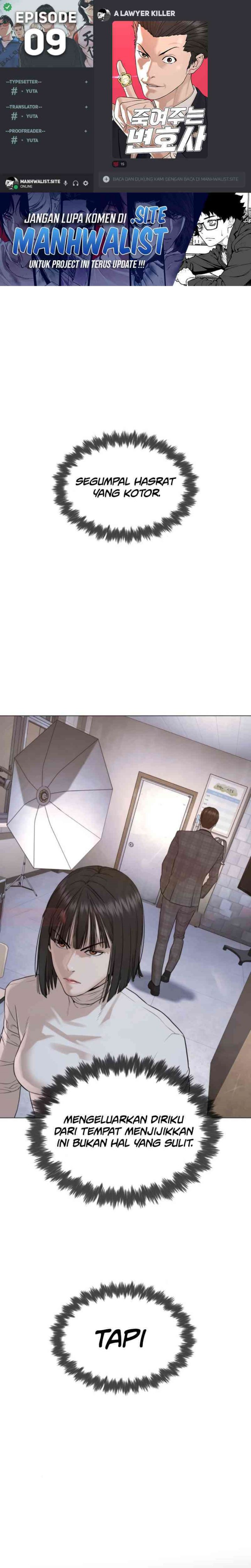 A Lawyer Killler (Killer Lawyer) Chapter 09 Bahasa Indonesia
