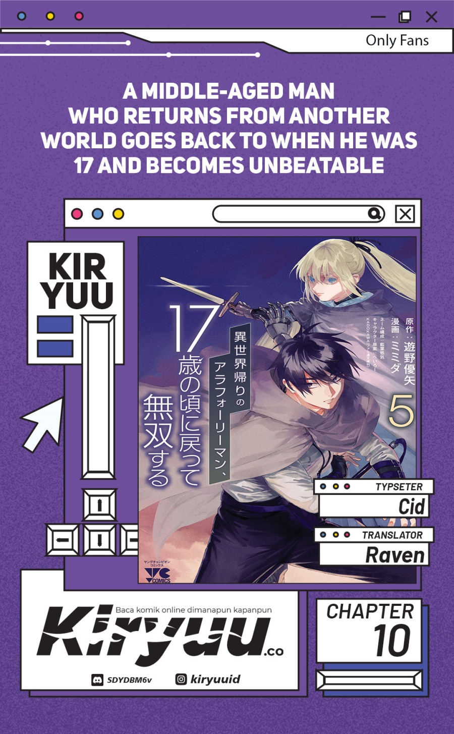 A Middle-Aged Man Who Returns From Another World Goes Back to When He Was 17 and Becomes Unbeatable chapter 10