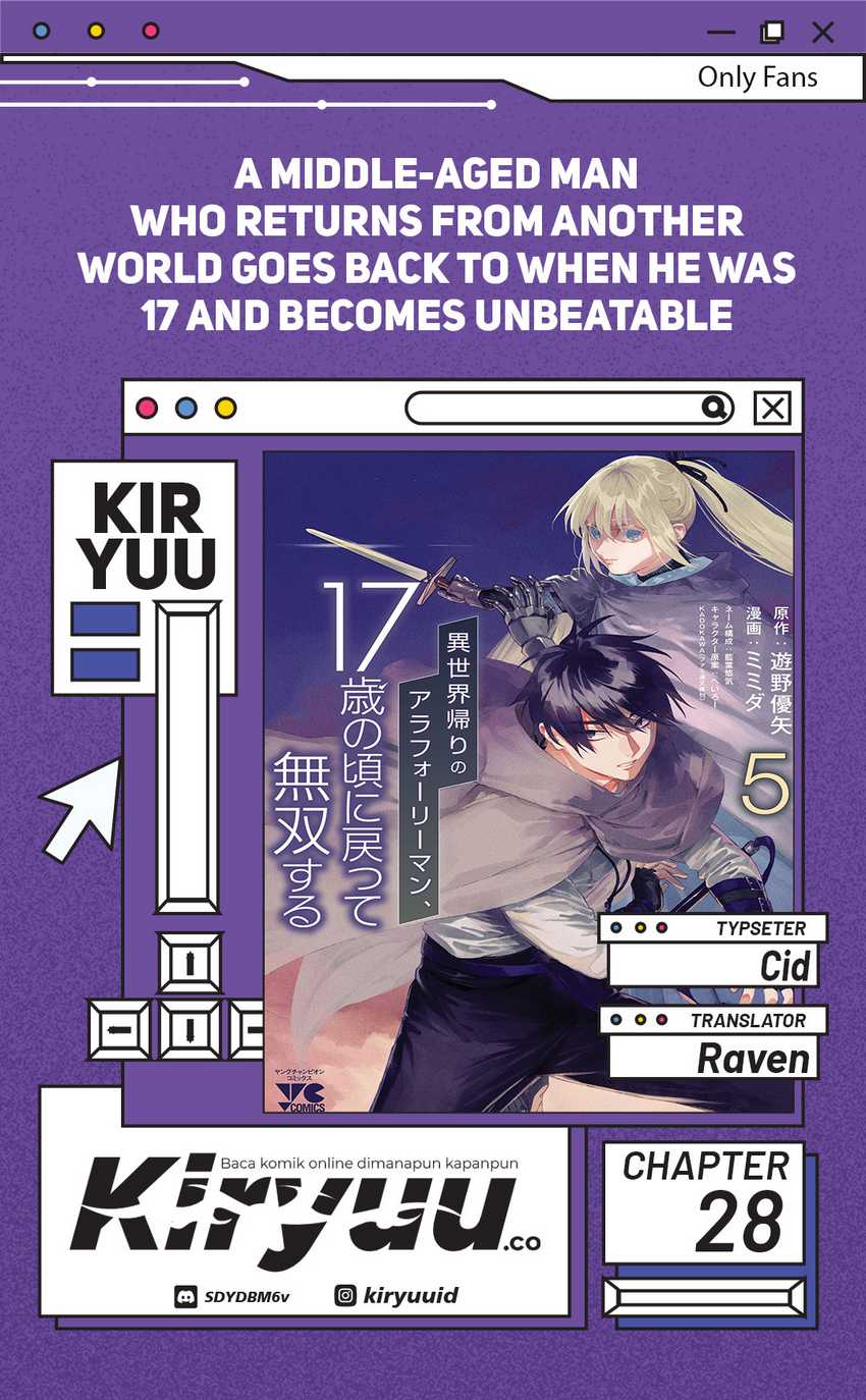 A Middle-Aged Man Who Returns From Another World Goes Back to When He Was 17 and Becomes Unbeatable chapter 28