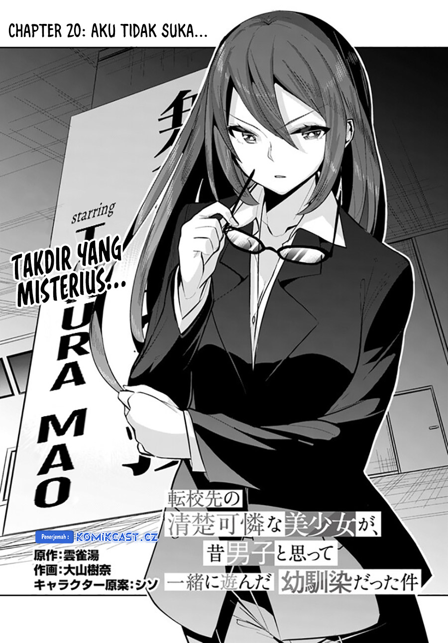 A Neat and Pretty Girl at My New School Is a Childhood Friend Who I Used To Play With Thinking She Was a Boy Chapter 20 Bahasa Indonesia