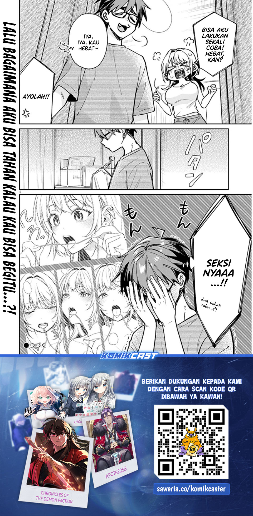 A Quirky Girl Is Inviting Me to Bed Chapter 12.5 Bahasa Indonesia