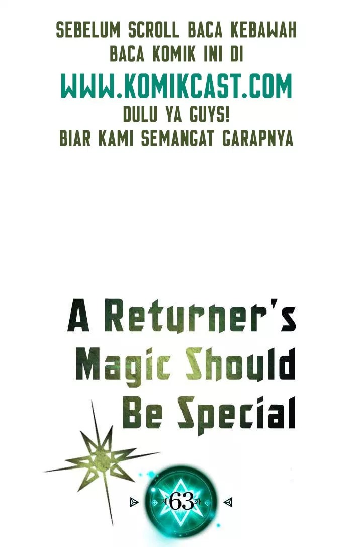 A Returner’s Magic Should Be Special Chapter 63 Bahasa Indonesia