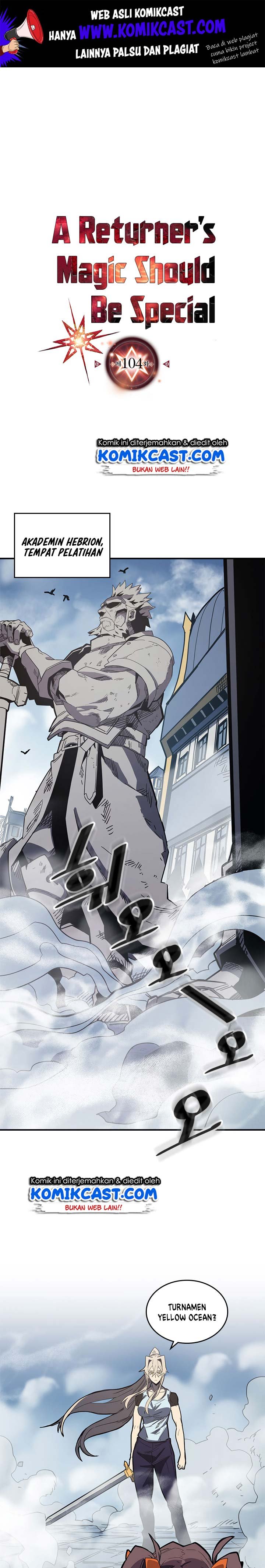 A Returner’s Magic Should Be Special Chapter 104 Bahasa Indonesia