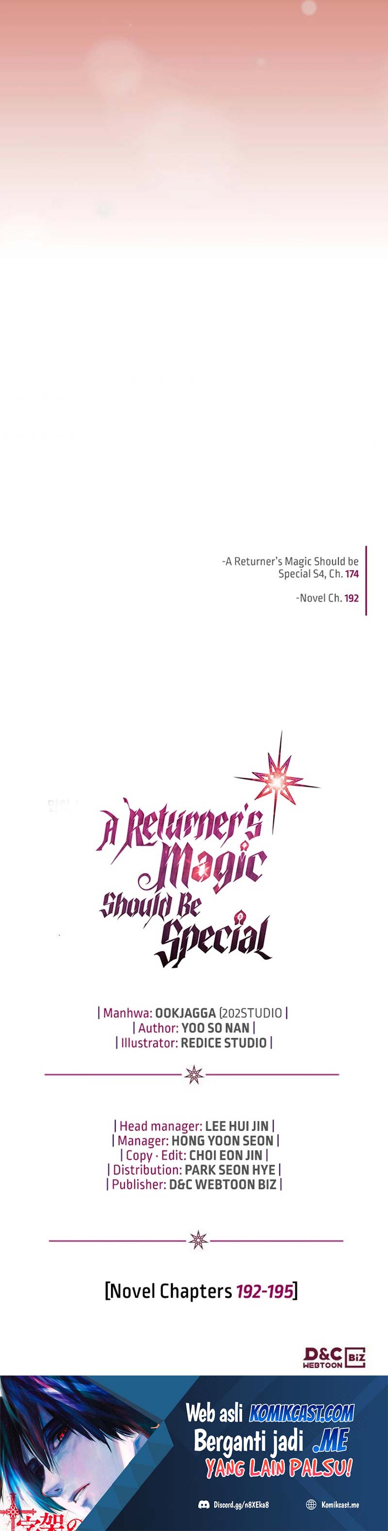 A Returner’s Magic Should Be Special chapter 175