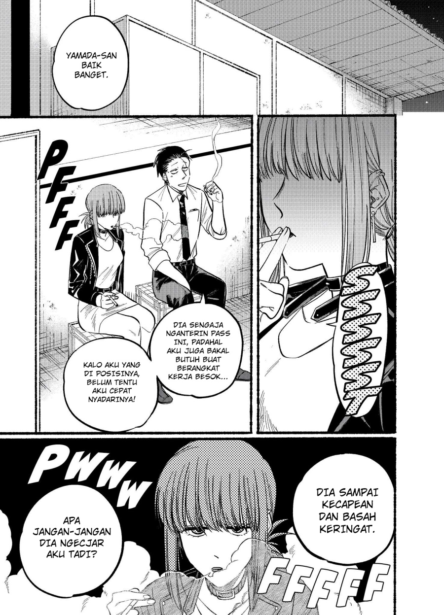 A Story About Smoking at the Back of the Supermarket (Super no Ura de Yani Suu Futari) Chapter 19 Bahasa Indonesia