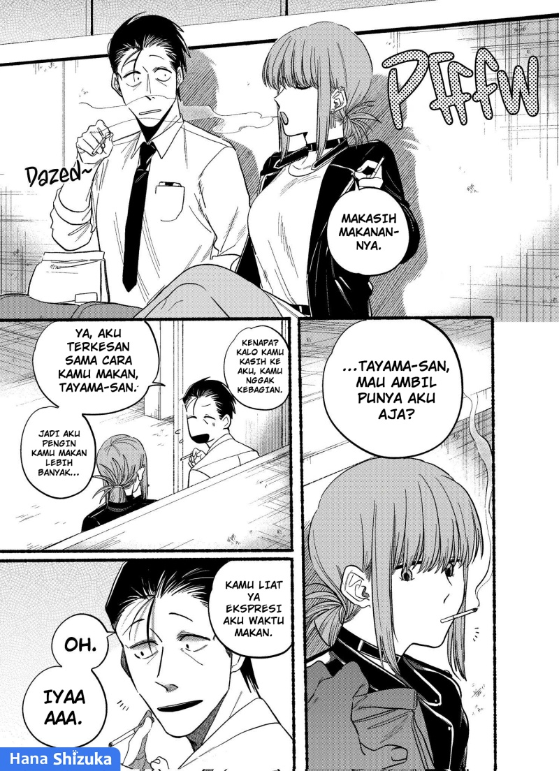 A Story About Smoking at the Back of the Supermarket (Super no Ura de Yani Suu Futari) Chapter 22.2 Bahasa Indonesia