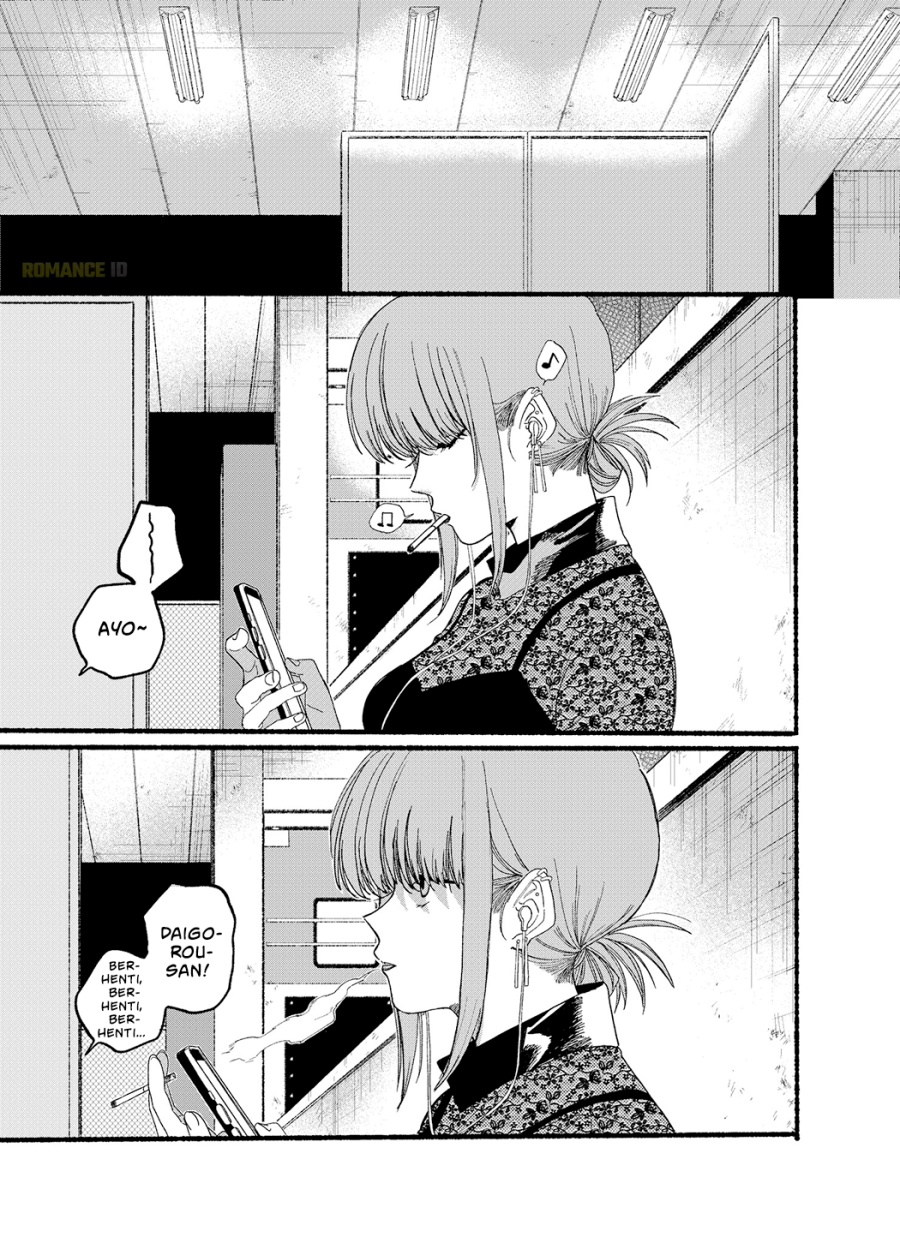 A Story About Smoking at the Back of the Supermarket (Super no Ura de Yani Suu Futari) Chapter 28.6 Bahasa Indonesia