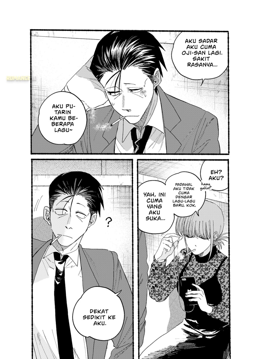A Story About Smoking at the Back of the Supermarket (Super no Ura de Yani Suu Futari) Chapter 28.6 Bahasa Indonesia