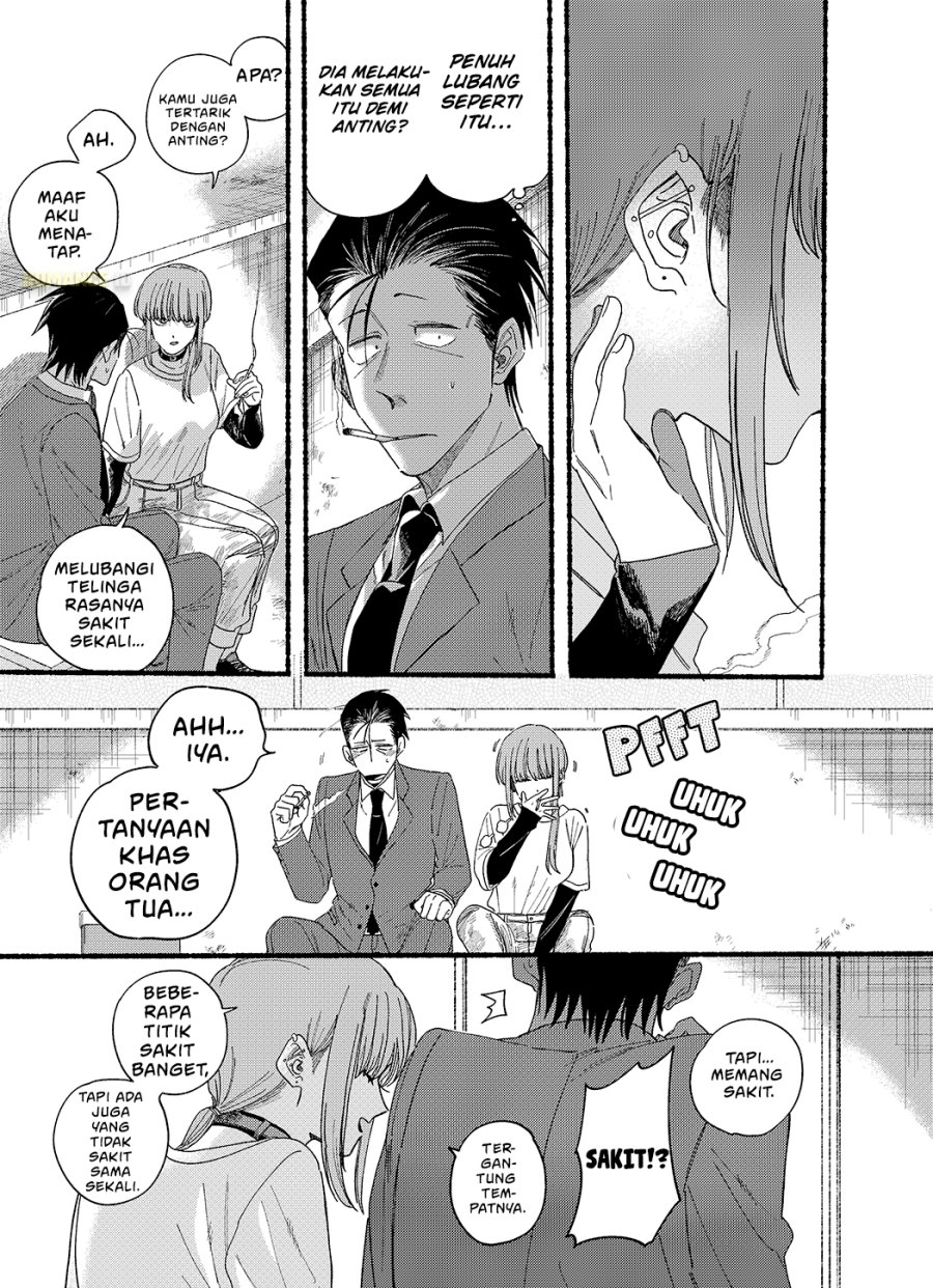 A Story About Smoking at the Back of the Supermarket (Super no Ura de Yani Suu Futari) Chapter 30.5 Bahasa Indonesia