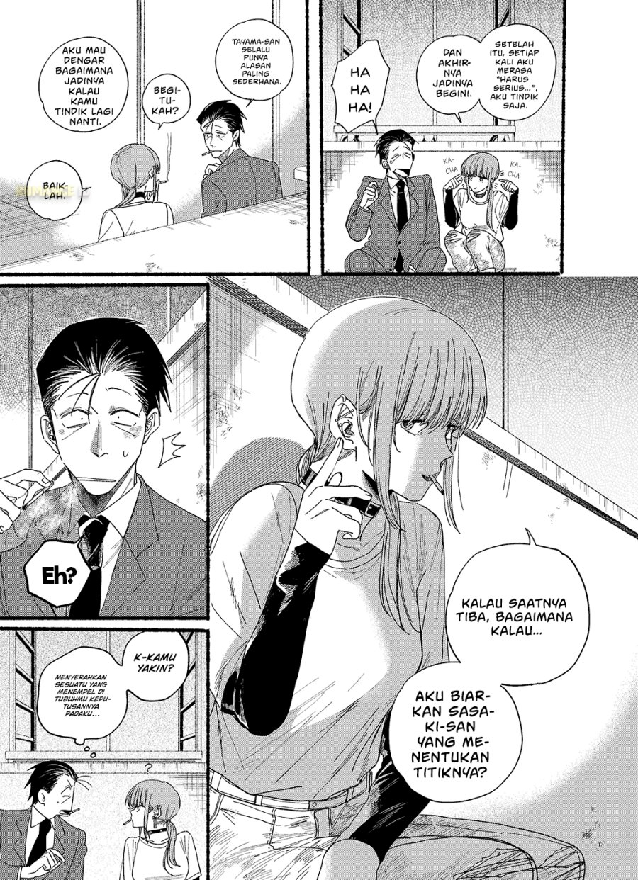 A Story About Smoking at the Back of the Supermarket (Super no Ura de Yani Suu Futari) Chapter 30.5 Bahasa Indonesia