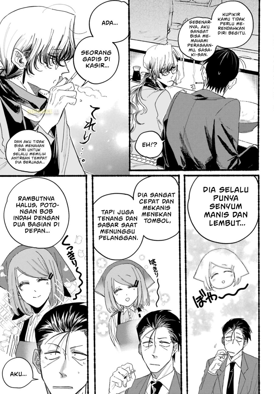 A Story About Smoking at the Back of the Supermarket (Super no Ura de Yani Suu Futari) Chapter 30 Bahasa Indonesia