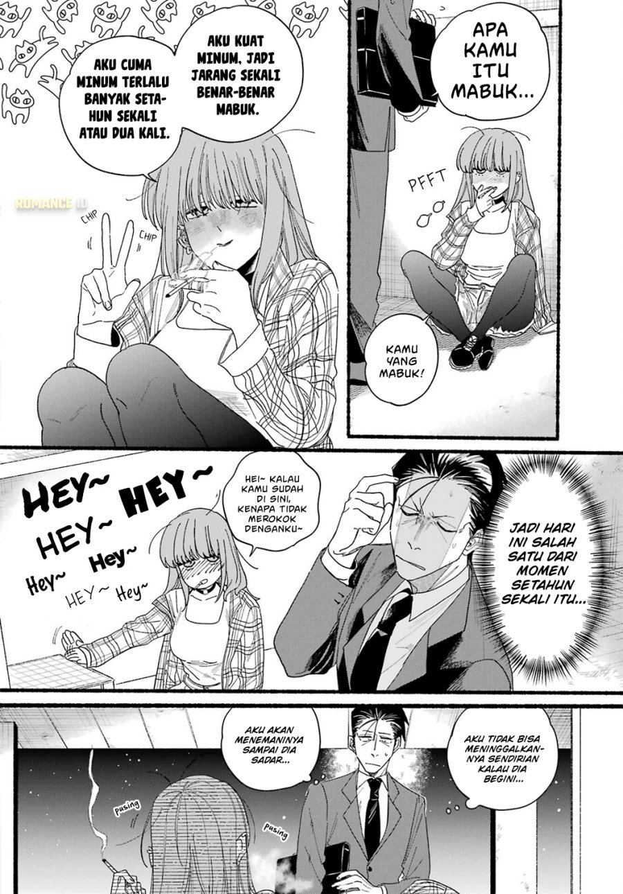 A Story About Smoking at the Back of the Supermarket (Super no Ura de Yani Suu Futari) Chapter 31 Bahasa Indonesia
