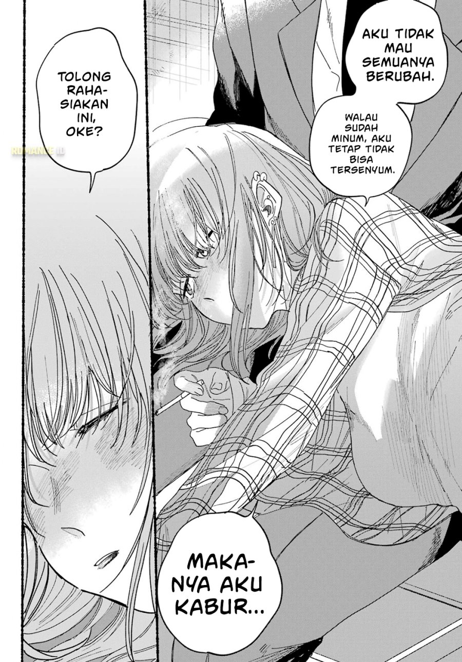 A Story About Smoking at the Back of the Supermarket (Super no Ura de Yani Suu Futari) Chapter 31 Bahasa Indonesia