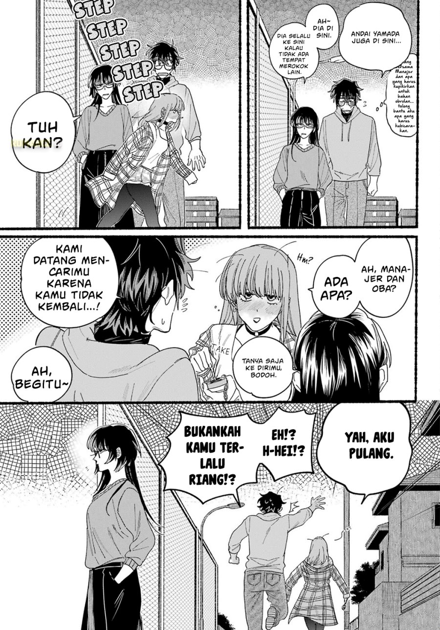 A Story About Smoking at the Back of the Supermarket (Super no Ura de Yani Suu Futari) Chapter 31 Bahasa Indonesia