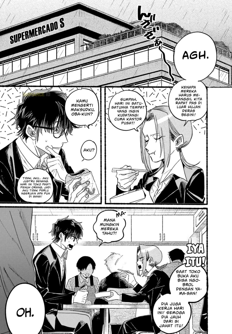A Story About Smoking at the Back of the Supermarket (Super no Ura de Yani Suu Futari) Chapter 37 Bahasa Indonesia