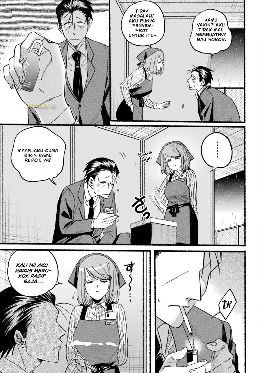 A Story About Smoking at the Back of the Supermarket (Super no Ura de Yani Suu Futari) Chapter 37 Bahasa Indonesia