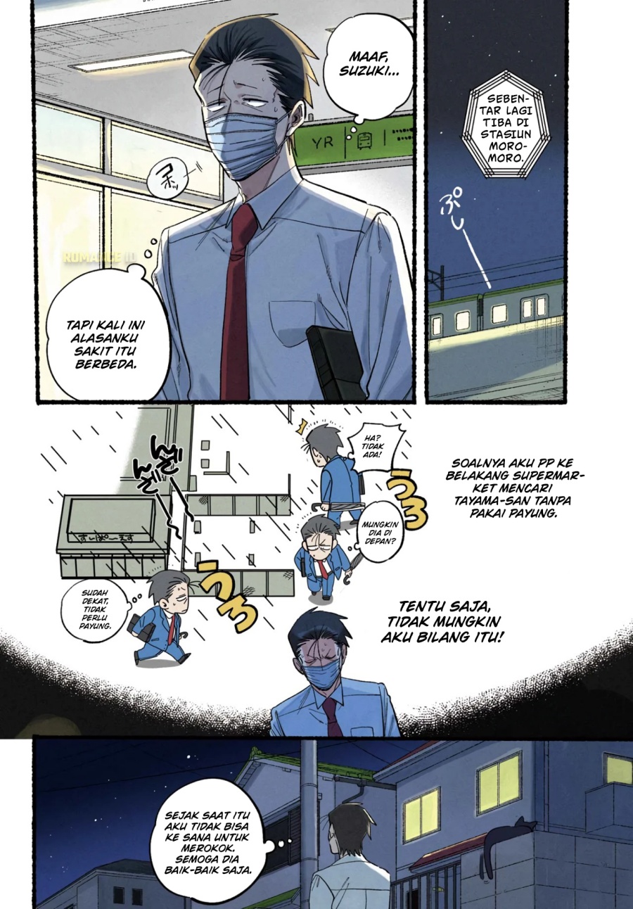 A Story About Smoking at the Back of the Supermarket (Super no Ura de Yani Suu Futari) Chapter 39 Bahasa Indonesia