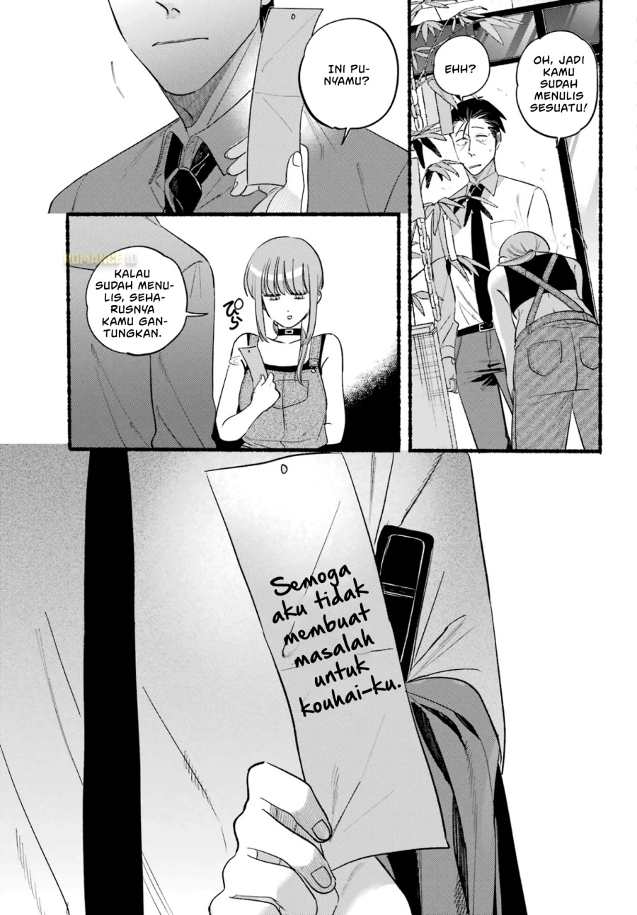 A Story About Smoking at the Back of the Supermarket (Super no Ura de Yani Suu Futari) Chapter 40 Bahasa Indonesia