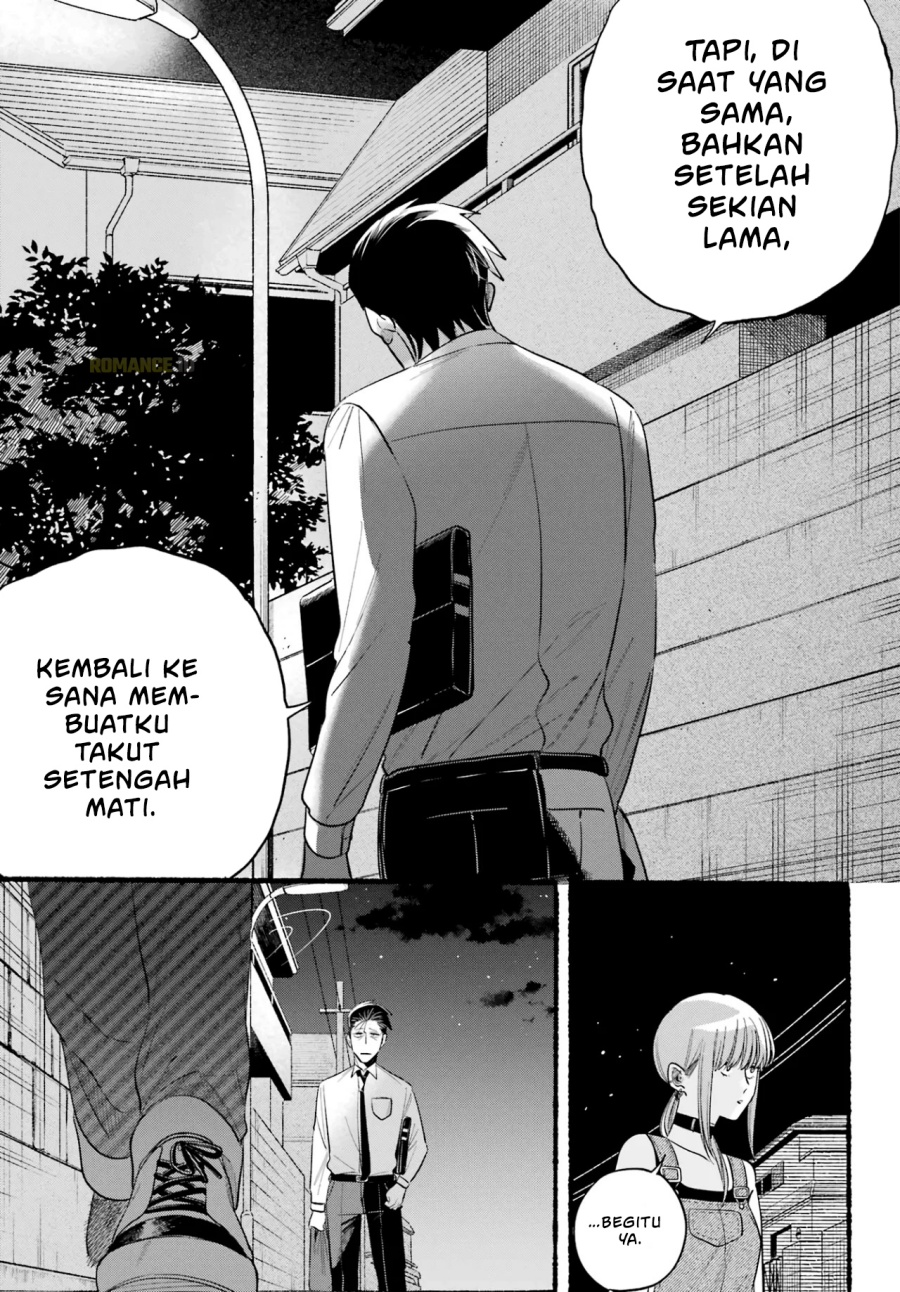 A Story About Smoking at the Back of the Supermarket (Super no Ura de Yani Suu Futari) Chapter 40 Bahasa Indonesia