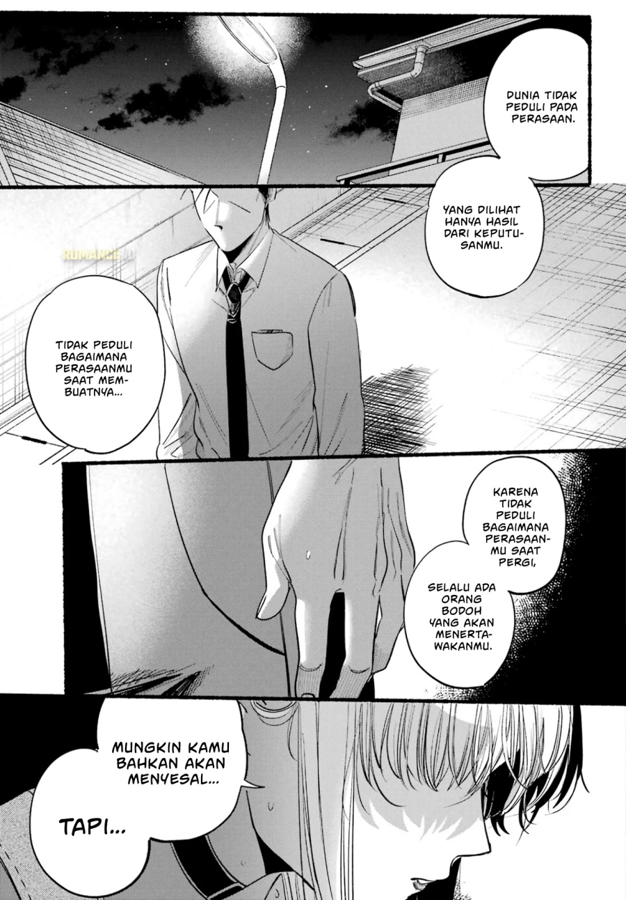 A Story About Smoking at the Back of the Supermarket (Super no Ura de Yani Suu Futari) Chapter 40 Bahasa Indonesia