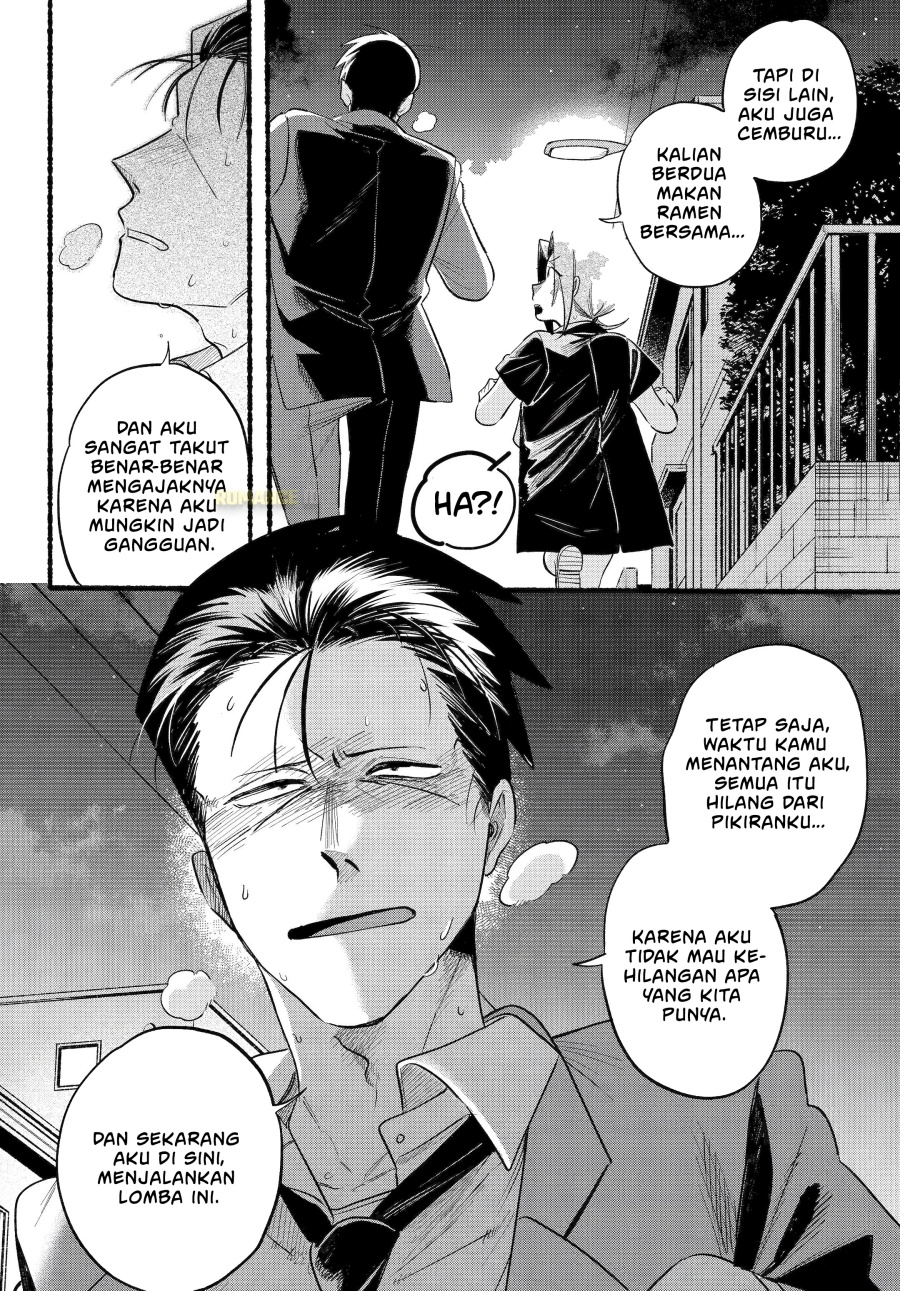 A Story About Smoking at the Back of the Supermarket (Super no Ura de Yani Suu Futari) Chapter 44 Bahasa Indonesia