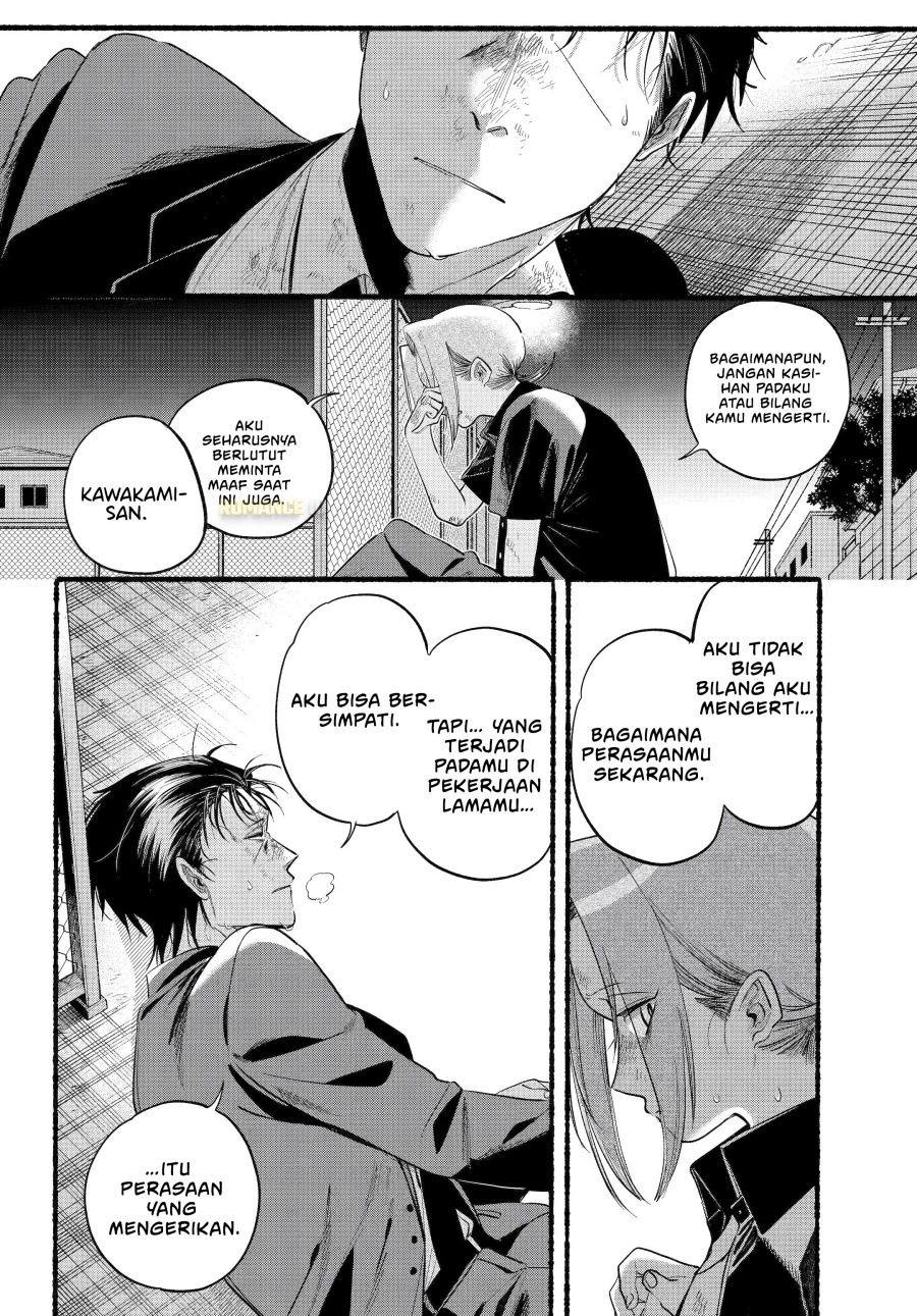 A Story About Smoking at the Back of the Supermarket (Super no Ura de Yani Suu Futari) Chapter 44 Bahasa Indonesia