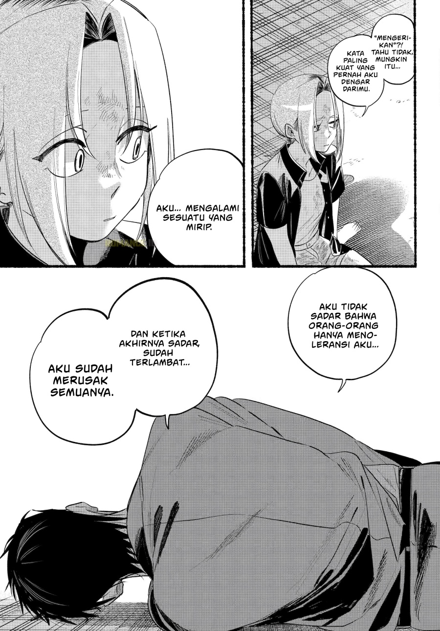 A Story About Smoking at the Back of the Supermarket (Super no Ura de Yani Suu Futari) Chapter 44 Bahasa Indonesia