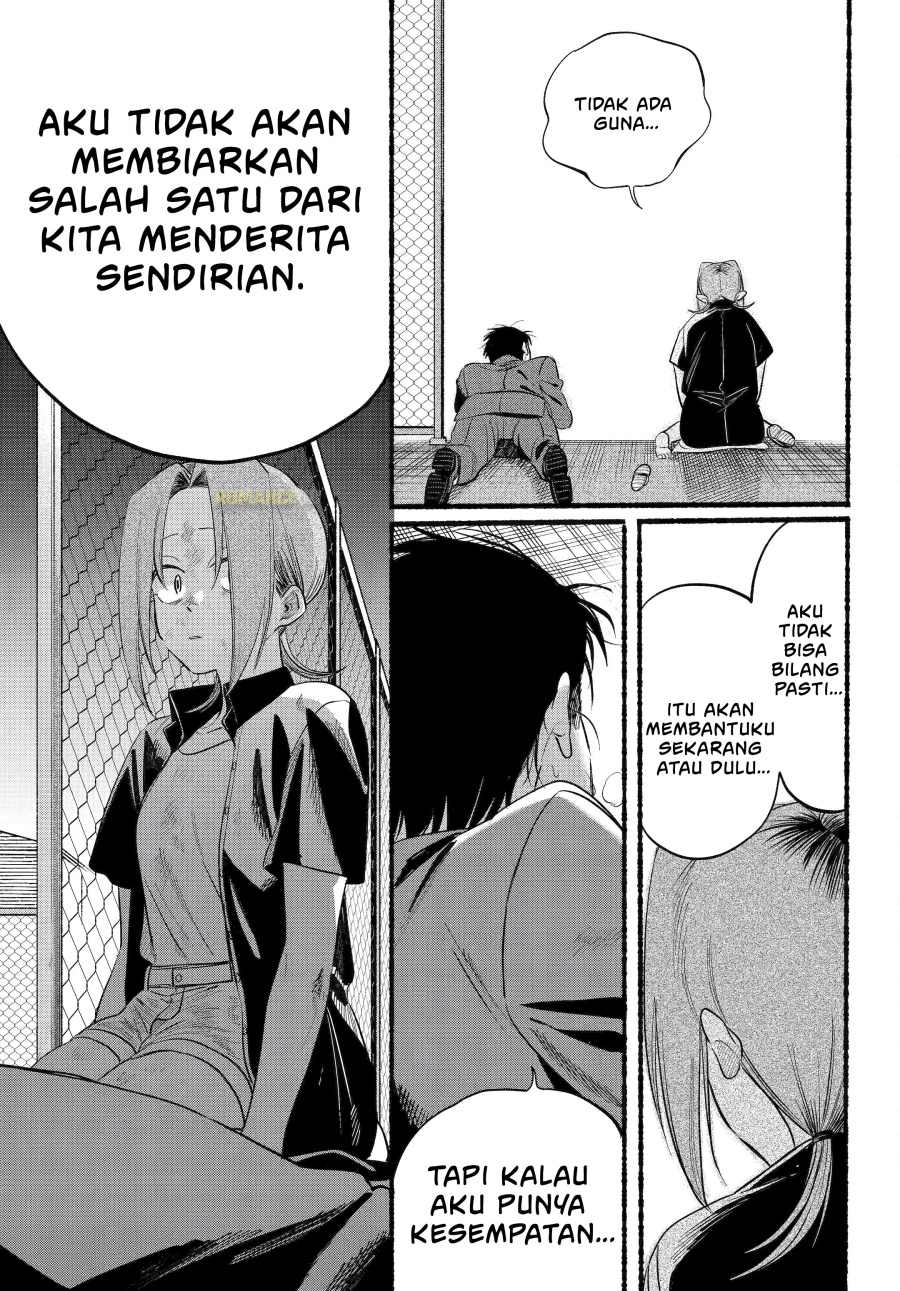 A Story About Smoking at the Back of the Supermarket (Super no Ura de Yani Suu Futari) Chapter 44 Bahasa Indonesia