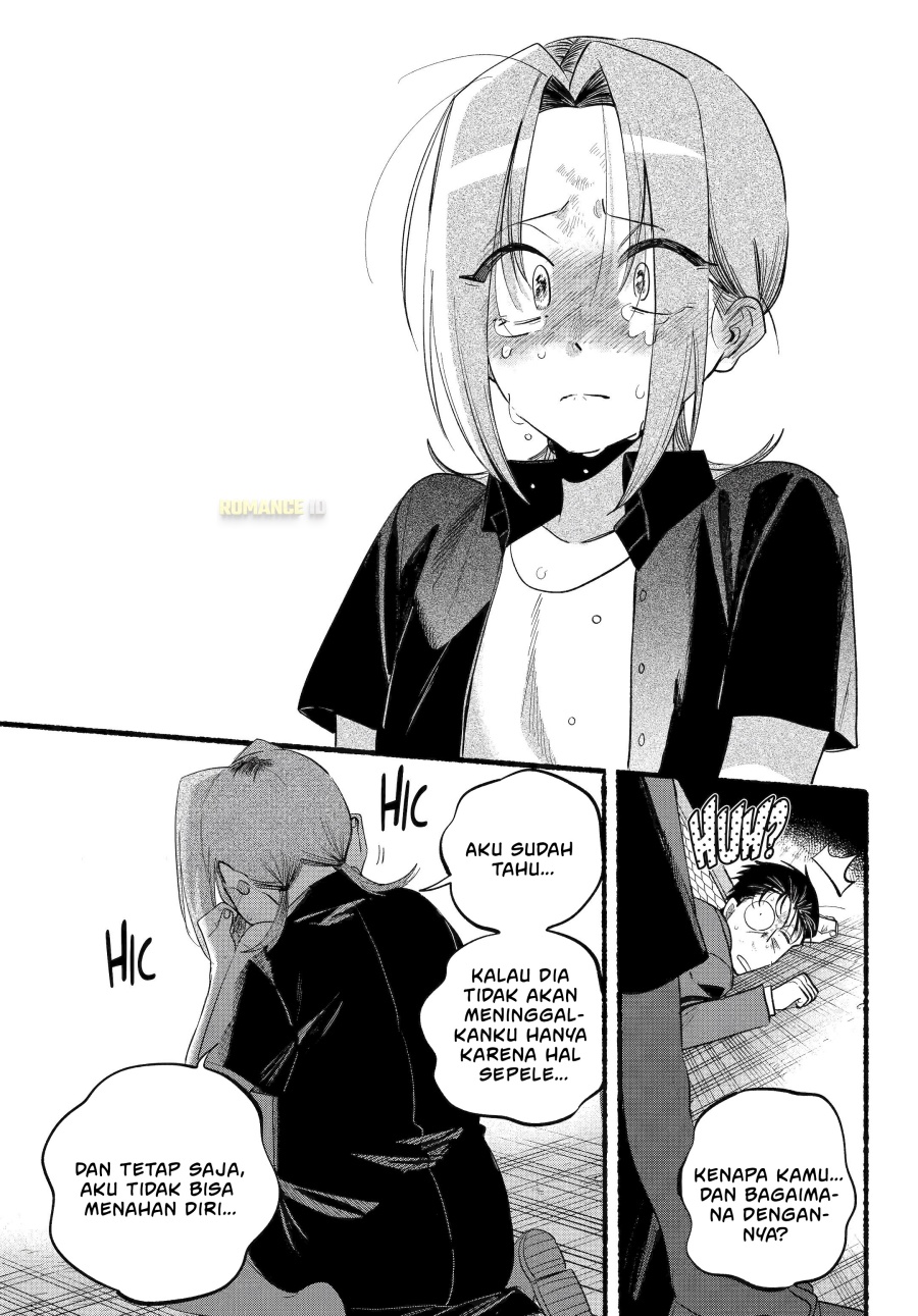 A Story About Smoking at the Back of the Supermarket (Super no Ura de Yani Suu Futari) Chapter 44 Bahasa Indonesia