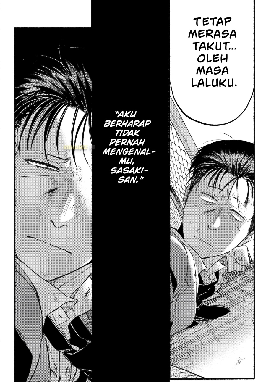 A Story About Smoking at the Back of the Supermarket (Super no Ura de Yani Suu Futari) Chapter 44 Bahasa Indonesia