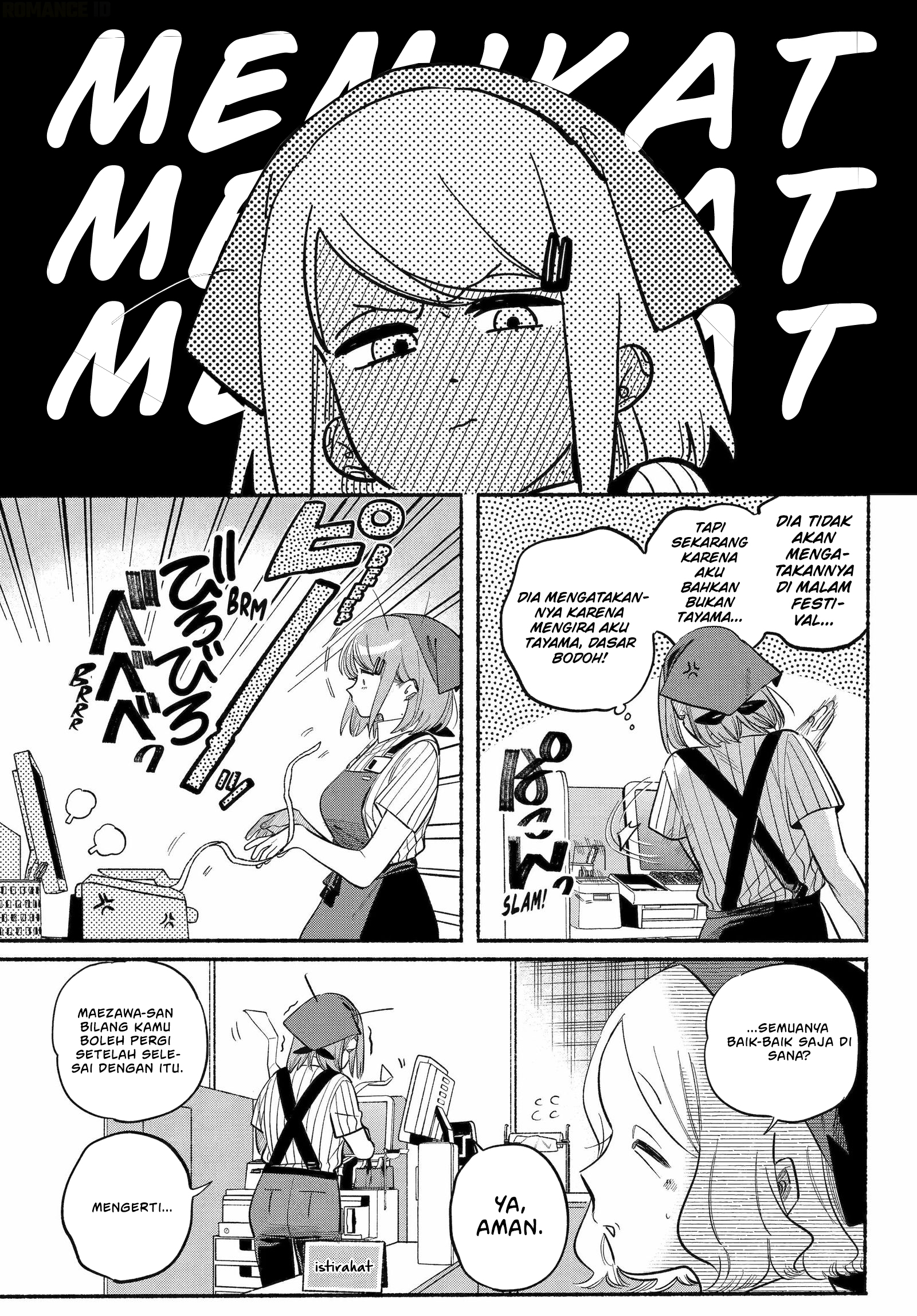 A Story About Smoking at the Back of the Supermarket (Super no Ura de Yani Suu Futari) Chapter 45 Bahasa Indonesia