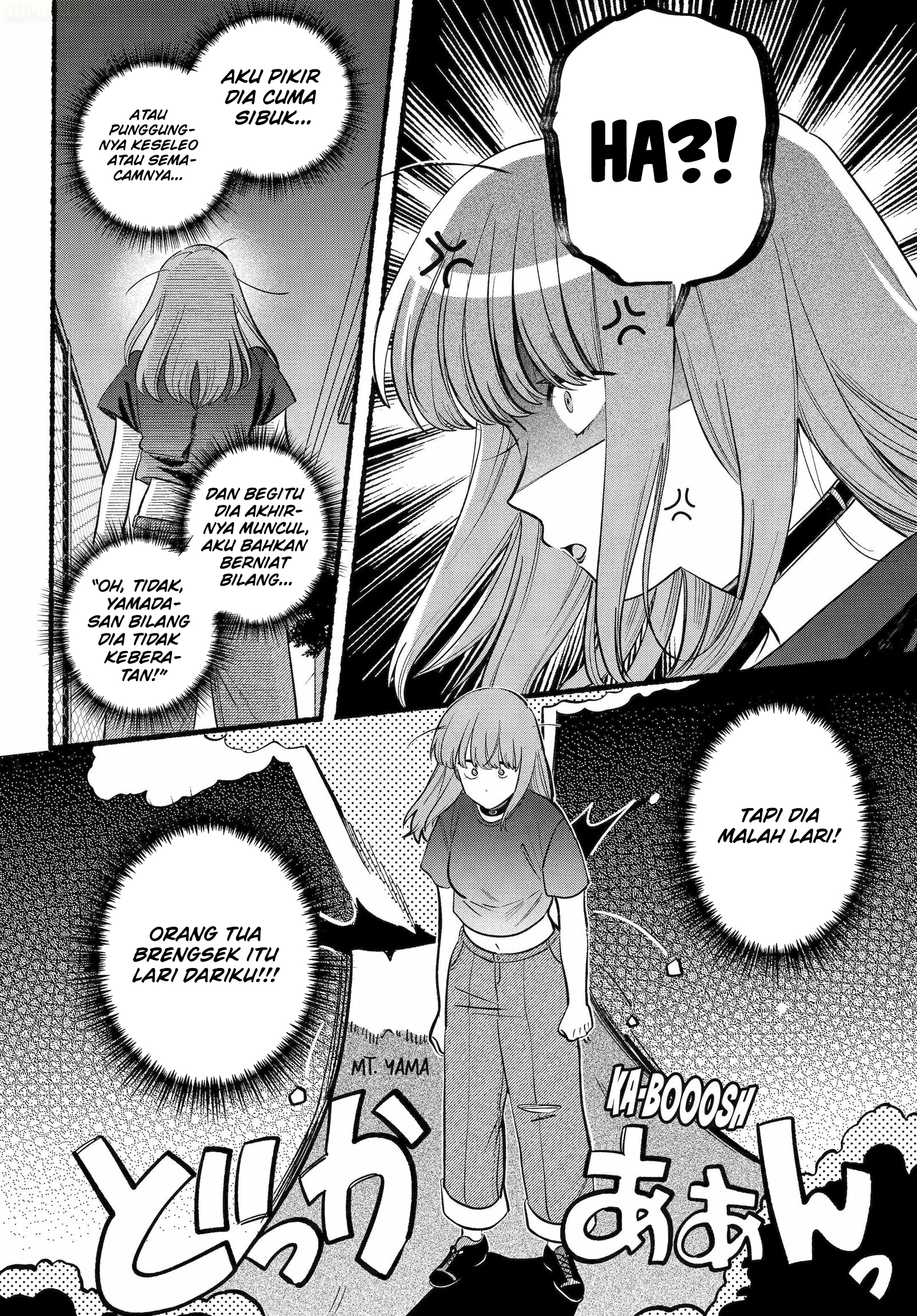 A Story About Smoking at the Back of the Supermarket (Super no Ura de Yani Suu Futari) Chapter 45 Bahasa Indonesia