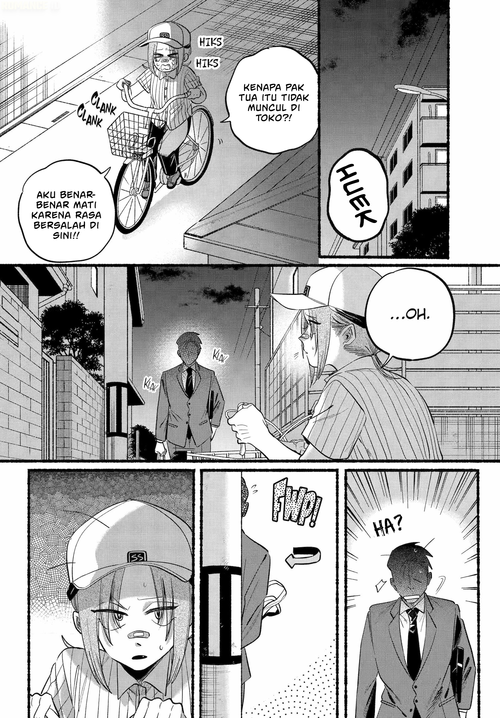 A Story About Smoking at the Back of the Supermarket (Super no Ura de Yani Suu Futari) Chapter 45 Bahasa Indonesia