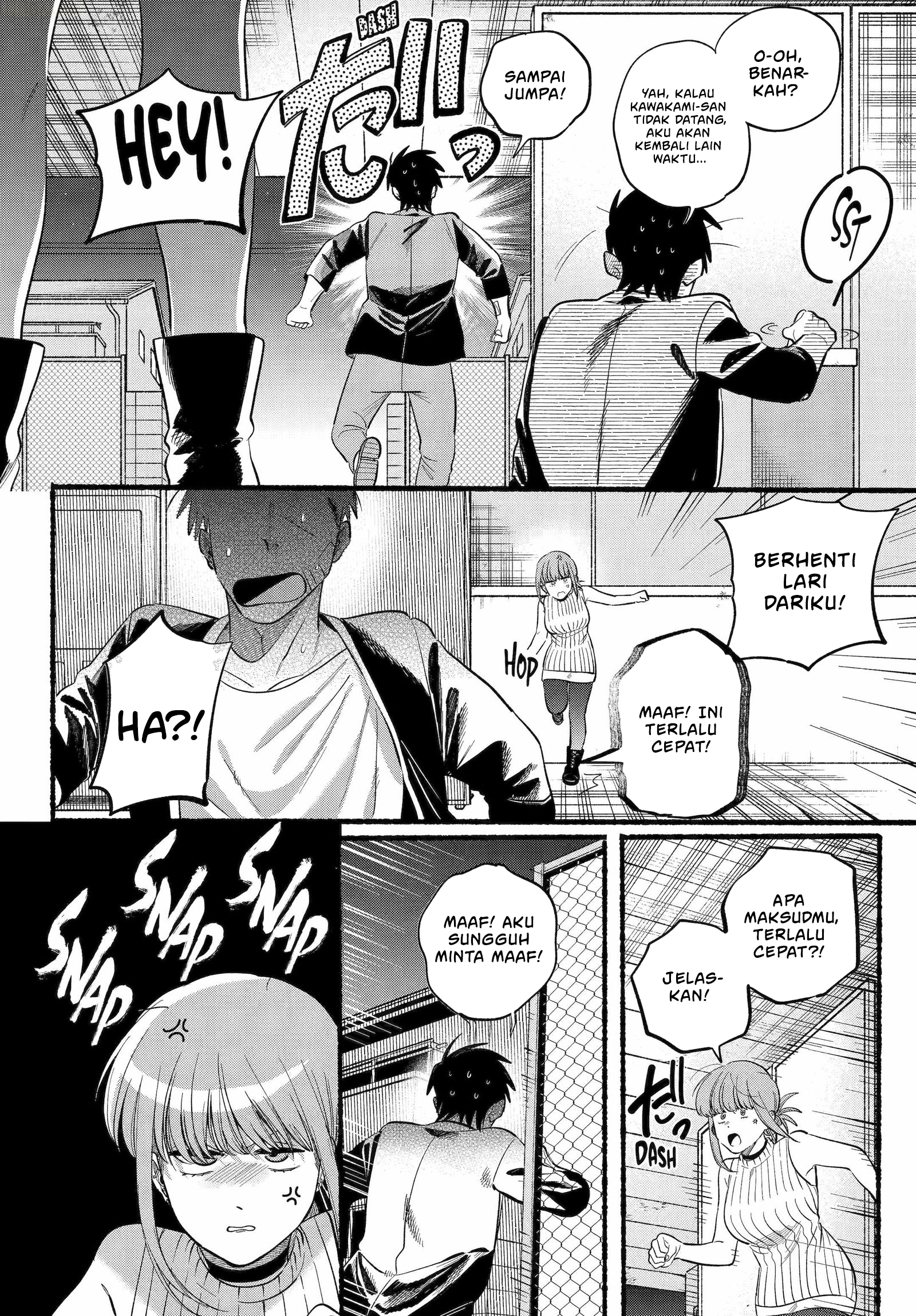 A Story About Smoking at the Back of the Supermarket (Super no Ura de Yani Suu Futari) Chapter 45 Bahasa Indonesia