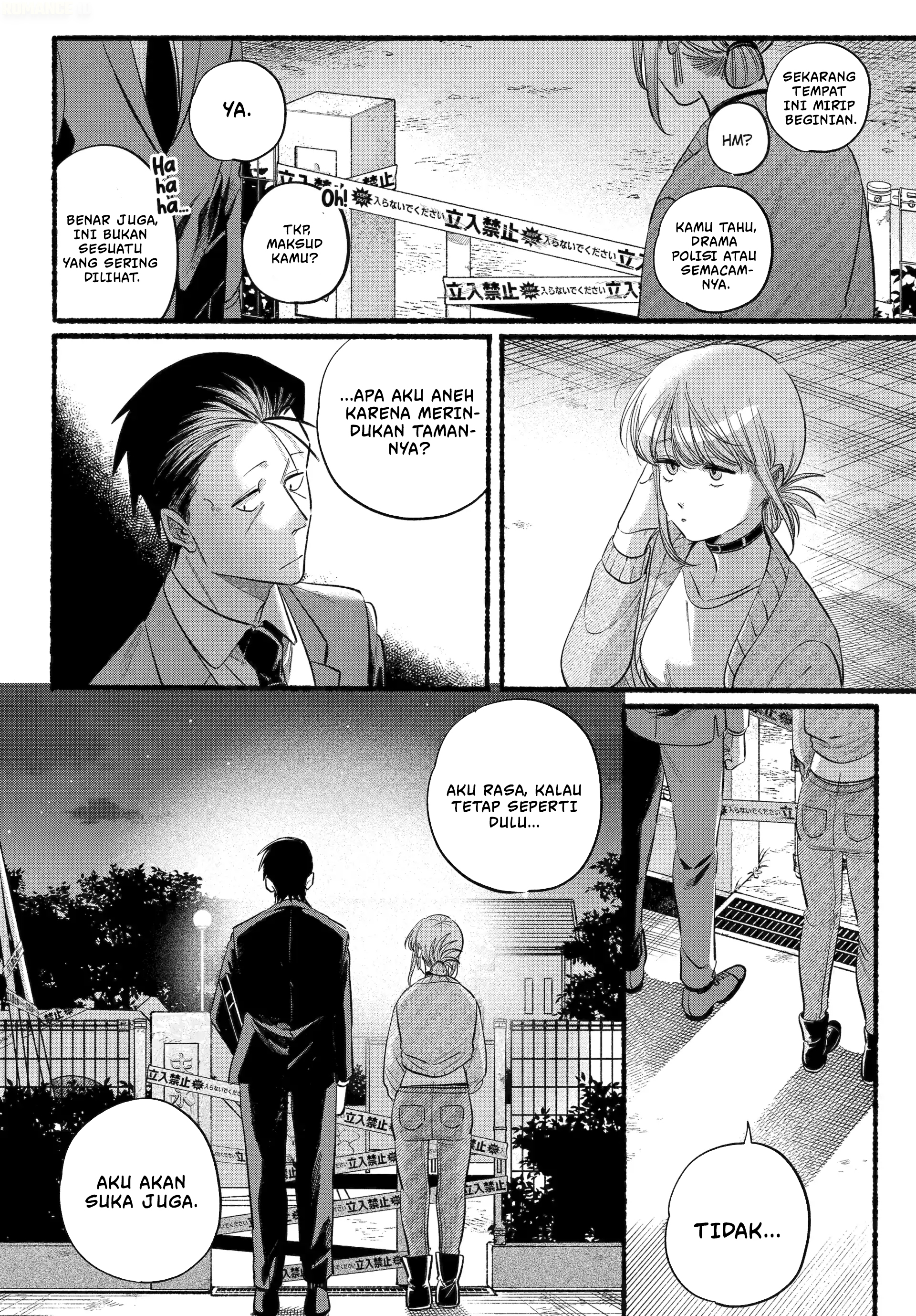 A Story About Smoking at the Back of the Supermarket (Super no Ura de Yani Suu Futari) Chapter 47 Bahasa Indonesia